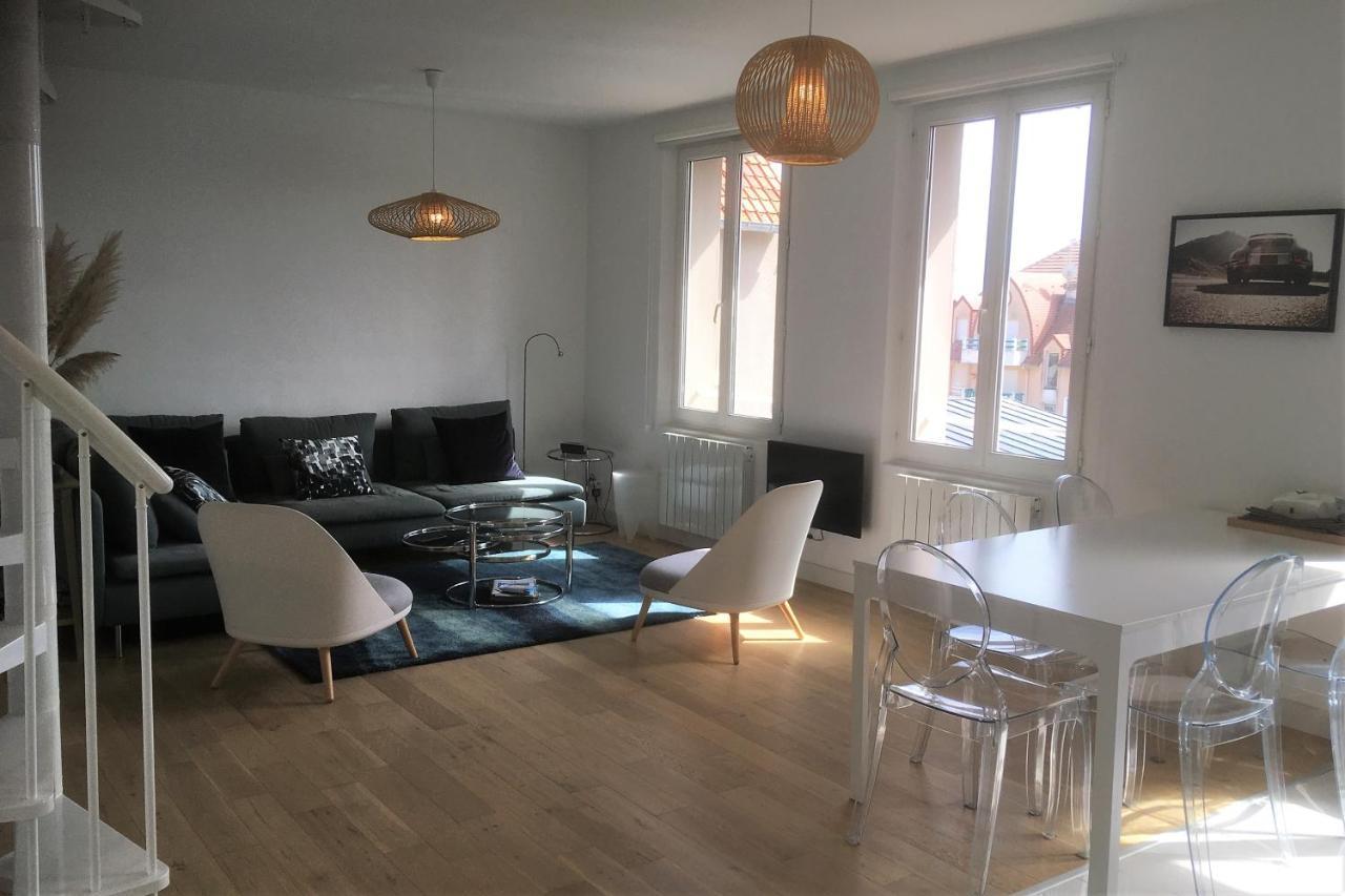 Le Balmoral Exceptionnel Duplex T4 Coeur De Ville A 2 Minutes De La Plage Le Touquet Luaran gambar